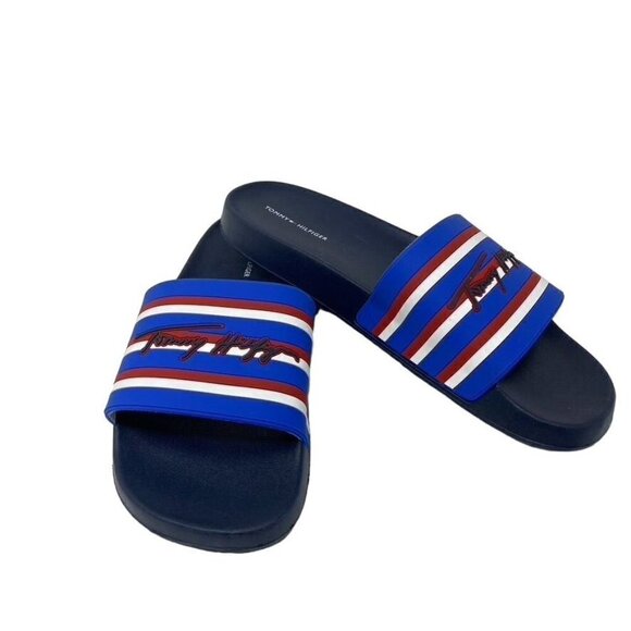 Tommy Hilfiger Szs 8/10 Ombre Stripe Molded Slide Sandal (Women) NWOT - Picture 3 of 11